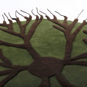 Tapis Roots par Matali Crasset Green Nodus