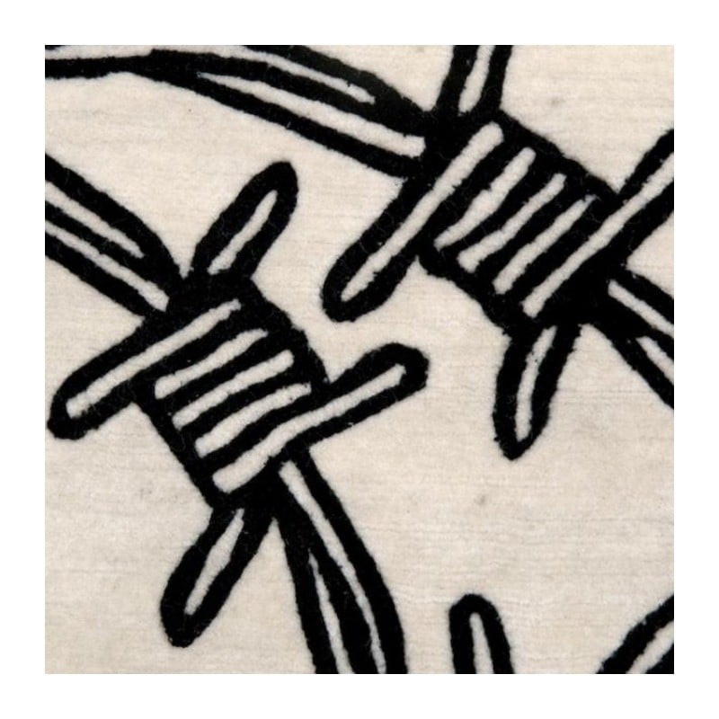Barbed on sale wire rug