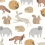 Forest Animals - Mini Me Wallpaper Eijffinger Beige 399050