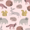 Papel pintado Forest Animals Eijffinger Pink 399052