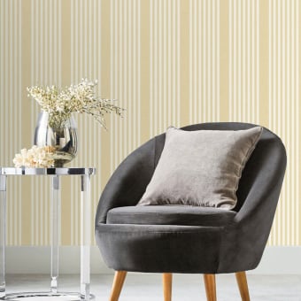 French Linen Stripe Wallpaper