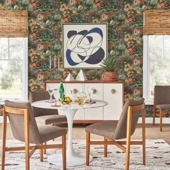 Tapete Dynasty Floral Branch Blue York Wallcoverings