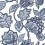 Carta da parati Mid Summer Jacobean York Wallcoverings Blue CY1535