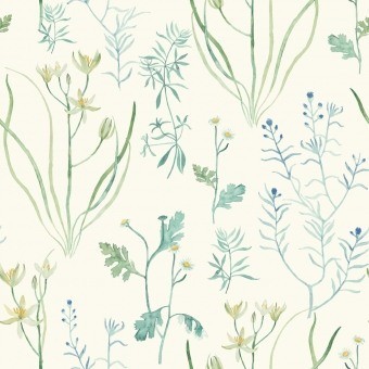 Alpine Botanical Wallpaper Off white York Wallcoverings