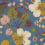 Papier peint Blooms and Buds - Carmen Eijffinger Blueberry 392502