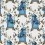 Tissu Chien Lorenzo Castillo Blanco/Azul LCT-5372 002