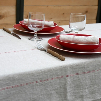 Set di 6 Tovagliolo de table Rythmo lino