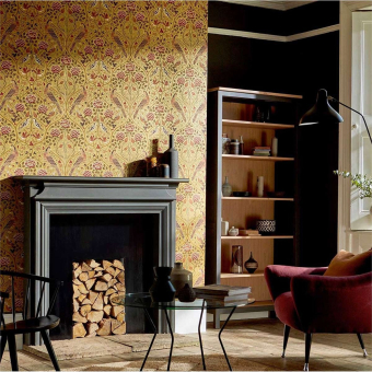 Seasons by May Wallpaper Saffron Morris and Co
