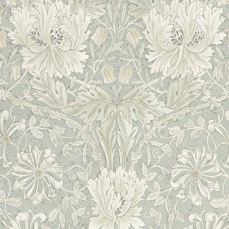 Morris & Co. Pure Honeysuckle & Tulip Wallpaper