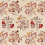 Tessuto Newill Embroidery Morris and Co Wine/Saffron DM5F236825