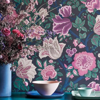 Midsummer Bloom Wallpaper Hyacinth Blues Cole and Son