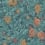 Papier peint Vines of Pomona Cole and Son Orange/Teal 116/2005