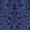 Papel pintado Pugin Palace Flock Cole and Son Dark Hyacinth 116/9033