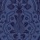 Tapete Pugin Palace Flock Cole and Son Dark Hyacinth 116/9033