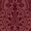 Pugin Palace Flock Wallpaper Cole and Son Claret 116/9034