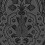 Papel pintado Pugin Palace Flock Cole and Son Charcoal 116/9035