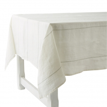 Rythmo Blanc Tablecloth 180X280