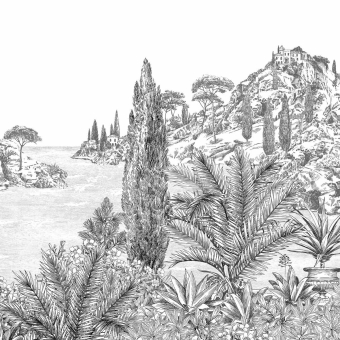Papier peint panoramique Cypres 150x330 cm - 3 lés - côté gauche Isidore Leroy