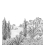Papier peint panoramique Cypres Isidore Leroy 300x330 cm - 6 lés - complet 6243201 et 6243202