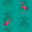 L'Ibis Panel Maison Images d'Epinal Turquoise 236972-104x280cm