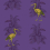 L'Ibis Panel Maison Images d'Epinal Violet 236973-104x280cm