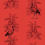 Papeles pintados panorámico L'Ibis Maison Images d'Epinal Rouge 236974-104x280cm