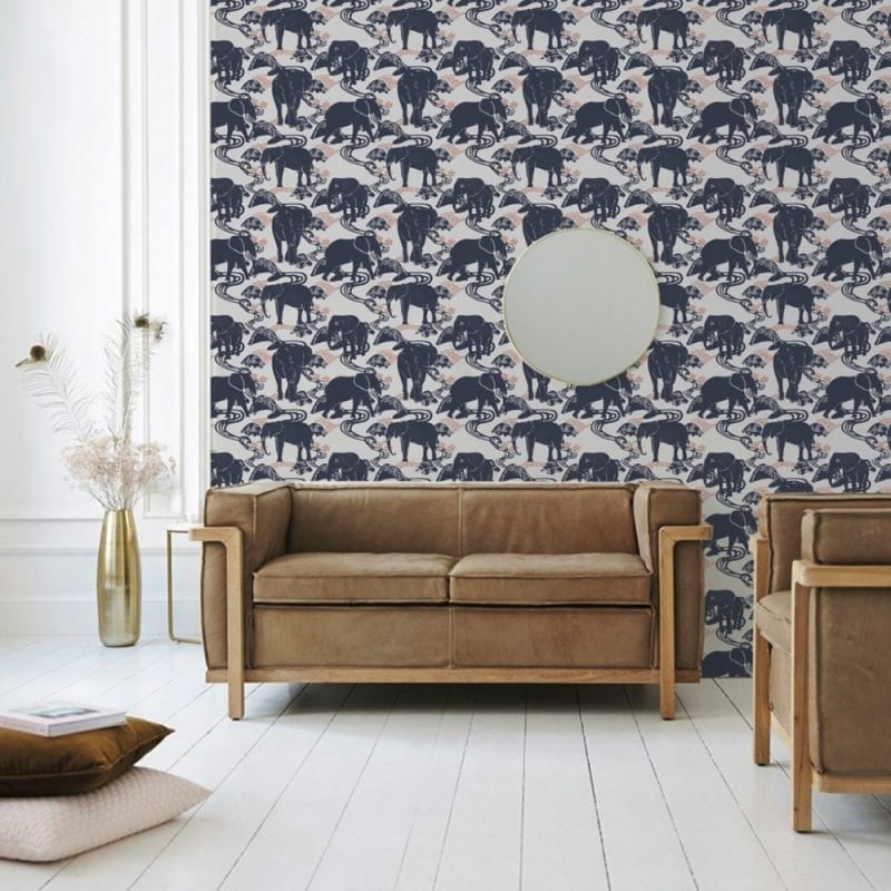 Eléphant Wallpaper Maison Martin Morel