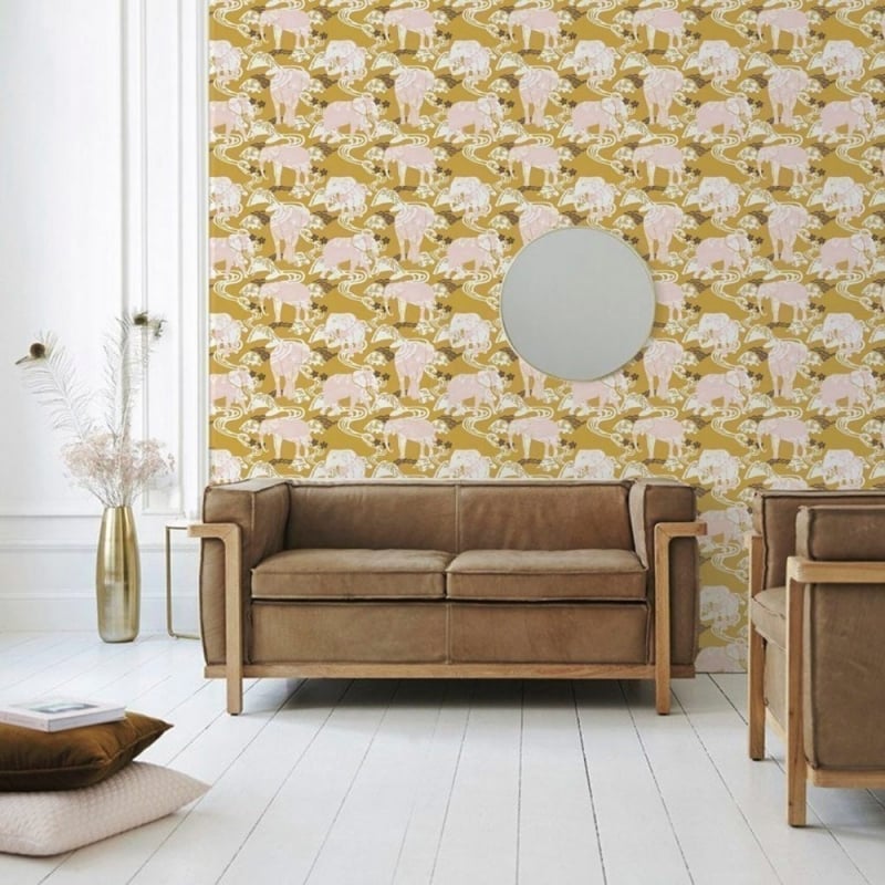 Eléphant Wallpaper Maison Martin Morel