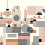 Papeles pintados panorámico Extra Habitat 1 Texturae Orange TXWR16101