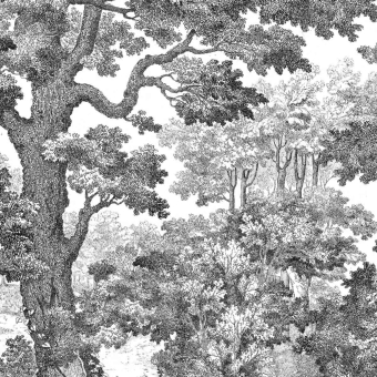 Panneau Forêt 2 200x318 cm - 3 lés - côté droit Maison Images d'Epinal