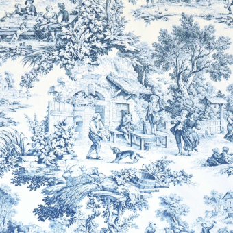 Ronde Villageoise Fabric Bleu Casal