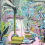 Carta da parati panoramica Jardin d'Hiver Maison Images d'Epinal Rose Jardin hiver- Rose-475x300