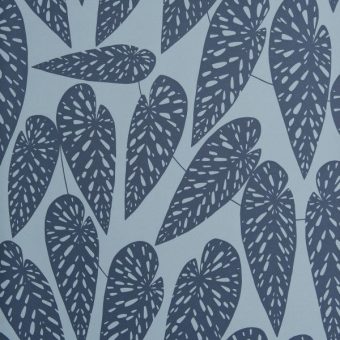 Tropics Wallpaper Blue Leaf MissPrint