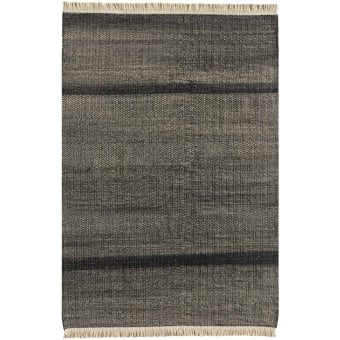 Tapis Tres Texture Black in-outdoor