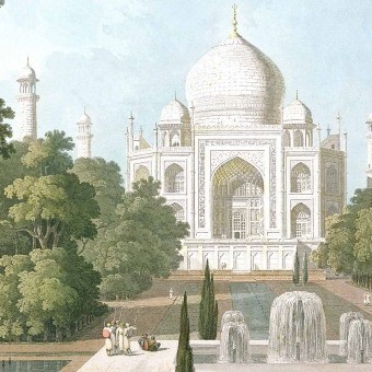 Carta da parati panoramica Taj Mahal