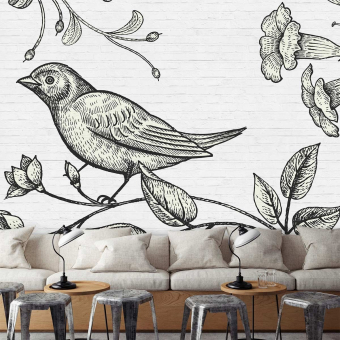 Paneel Birdy 3 Grey Walls by Patel