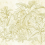 Papier peint panoramique Fern Garden Walls by Patel Yellow 111092