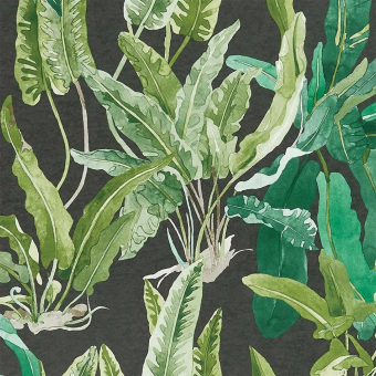 Papier peint Benmore Emerald/Green/Ebony Nina Campbell
