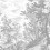 Carta da parati panoramica Brushwood Les Dominotiers Grey DOM304/1