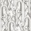 Caligrama Wallpaper Tres Tintas Barcelona Black/White RU3401-5