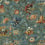 Papier peint panoramique Gaia House of Hackney Prussian-Blue 1-WA-GAI-DI-PRU-XXX-004