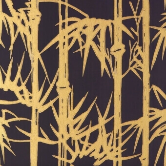 Bamboo Wallpaper Black/White Farrow and Ball