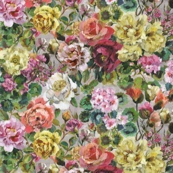 Tissu Grandiflora Rose Épice Designers Guild