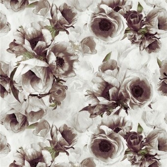 Sepia Flower Fabric