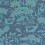 Heron & Lotus Flower Wallpaper GP & J Baker Teal/Blue BW45089.4