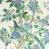 Papel pintado Hydrangea Bird GP & J Baker Emerald/Blue BW45091.1