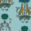 Papel pintado Creatura Emma J. Shipley by Clarke and Clarke Turquoise W0114/04