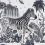 Carta da parati Lost World Emma J. Shipley by Clarke and Clarke Blue W0117/01