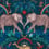 Papier peint Zambezi Emma J. Shipley by Clarke and Clarke Navy W0121/04
