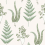 Carta da parati Herba Borastapeter White 7657